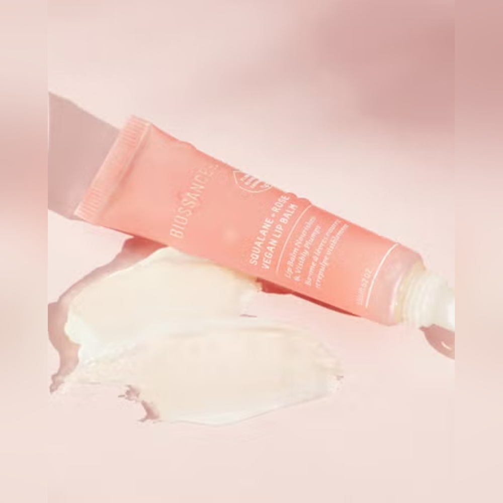 NIB BIOSSANCE Squalane + Rose Vegan Lip Balm